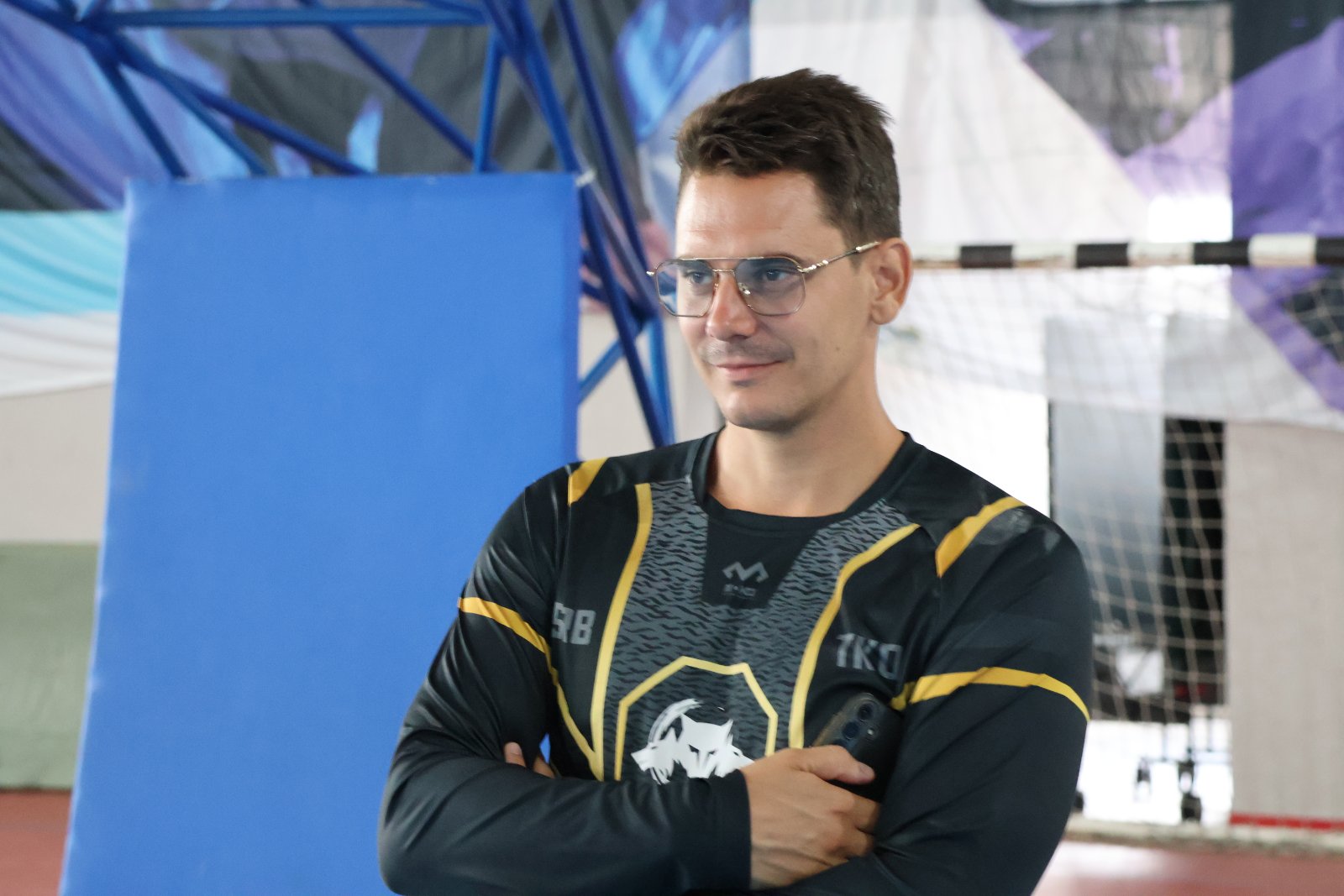 Trener Marko Jovanović na treningu